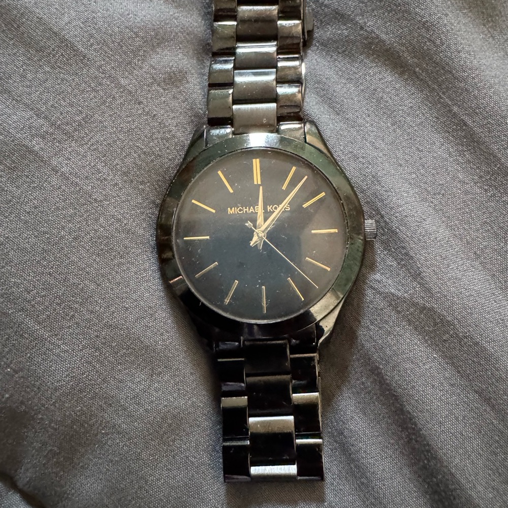 Michael Kors Black Stainless Steel Watch